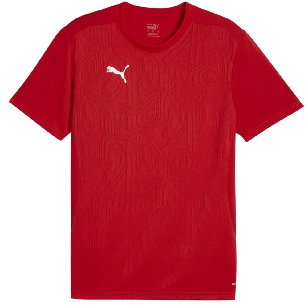 Puma Mens TeamFinal Training T-Shirt / Red/Silver